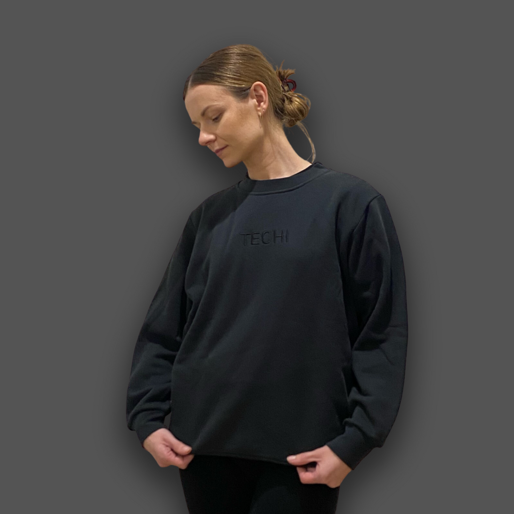 Jet Black Women's Crew