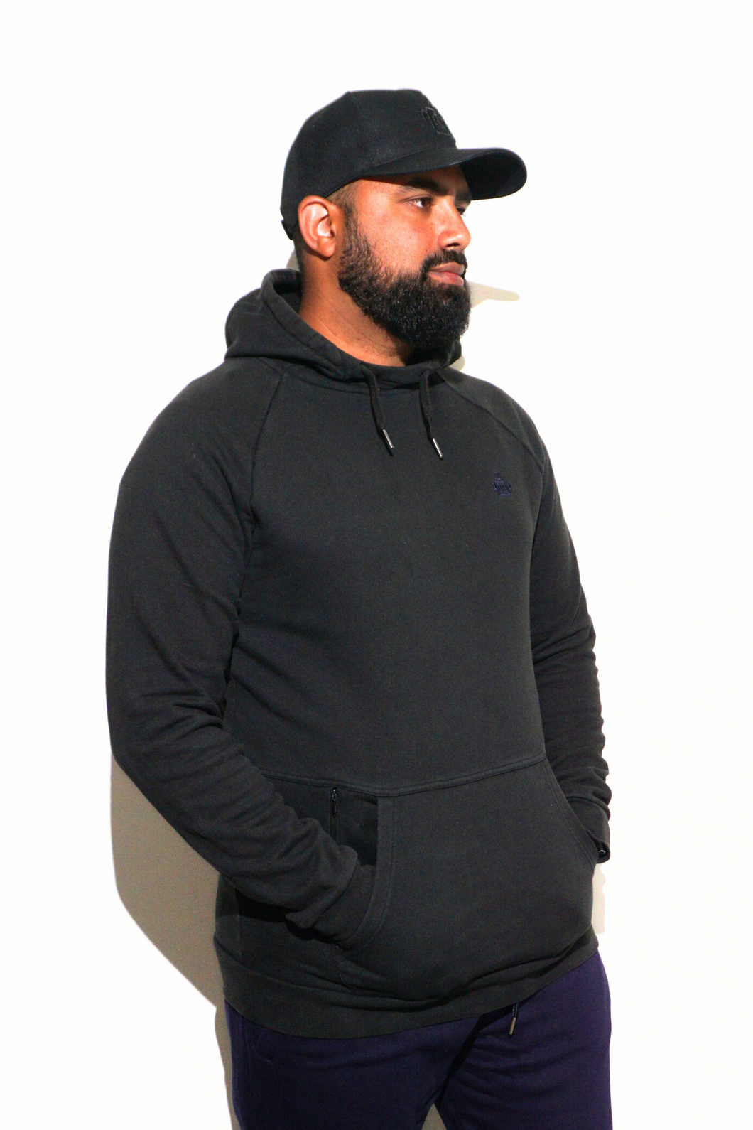 Multipurpose Logo Hood - Jet Black