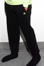 Load image into Gallery viewer, Multipurpose Logo Trackies - Jet Black / Opaline green
