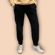 Load image into Gallery viewer, Jet Black Women&#39;s Trackies (Tender Peach Logo)
