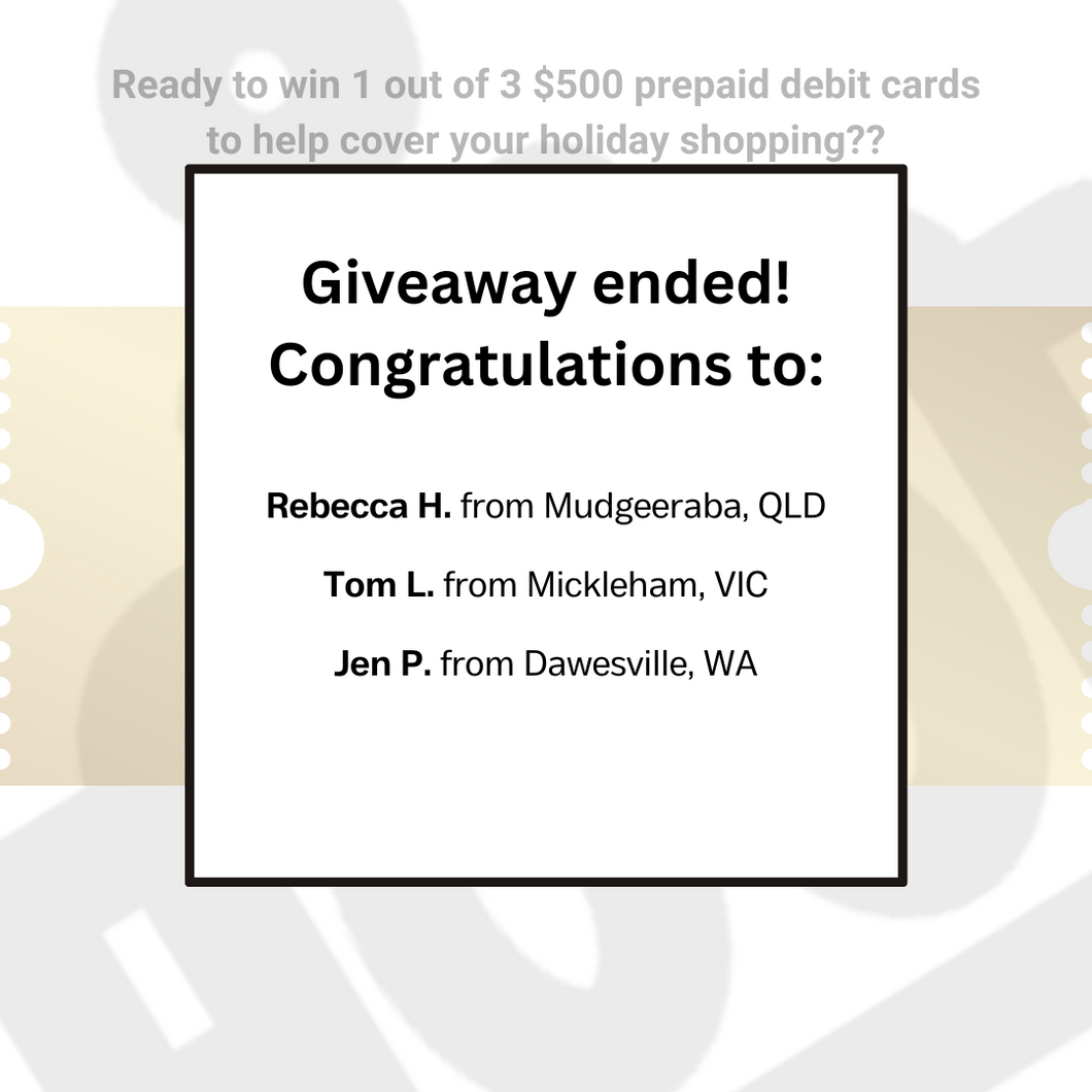 Entry to win 1 of 3 $500 prepaid debit cards!