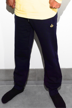 Load image into Gallery viewer, Multipurpose Logo Trackies - Navy Blue / Lemon Drop
