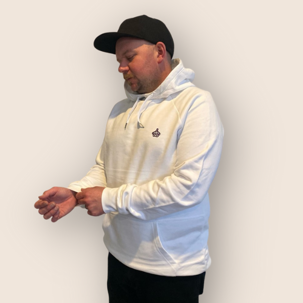 Bright White Men's Hoodie